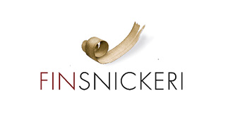 Finsnickeris logotyp med text
